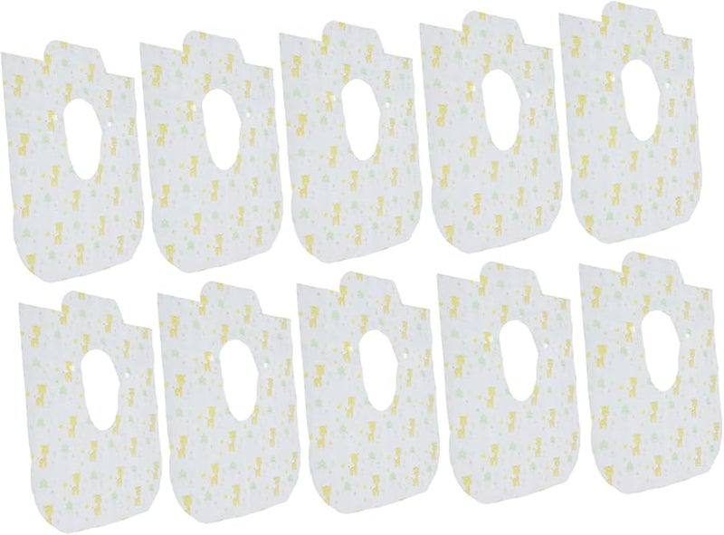 أغطية مقاعد المرحاض القابلة للتصرف 10 قطع مقاومة للماء سميكة إضافية وسادات سفر محمولة - Image 1